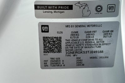 2026 Chevrolet Traverse LT