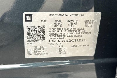 2019 Chevrolet Traverse LT Cloth