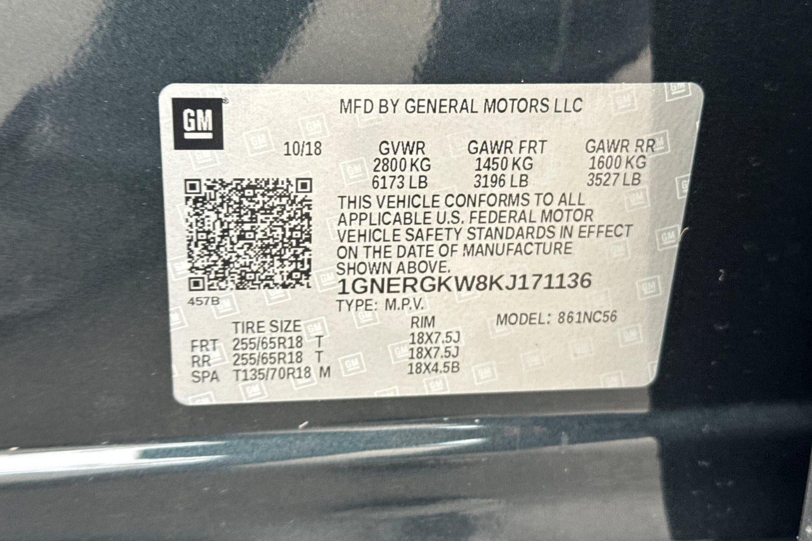 2019 Chevrolet Traverse LT Cloth