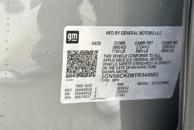 2026 Chevrolet Suburban LT