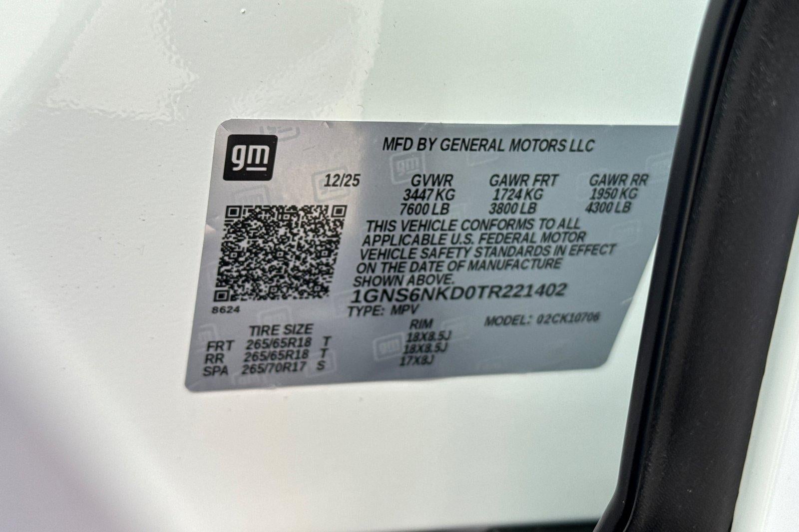 2026 Chevrolet Tahoe LT