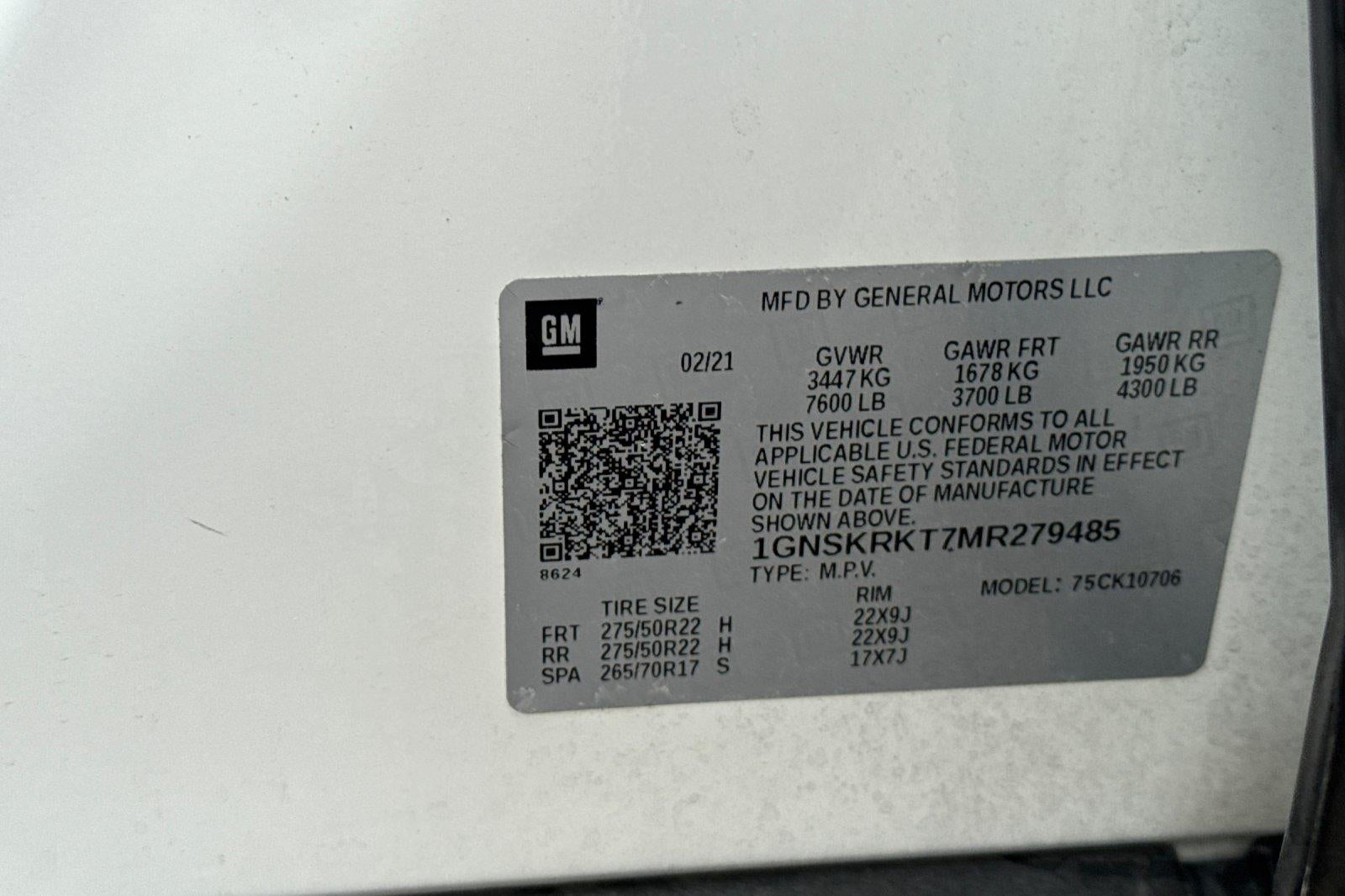 2021 Chevrolet Tahoe RST