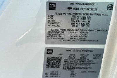 2025 GMC Sierra 1500 SLT