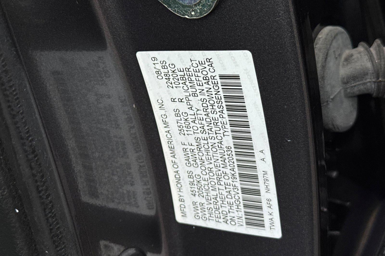 2019 Honda Accord Hybrid Base