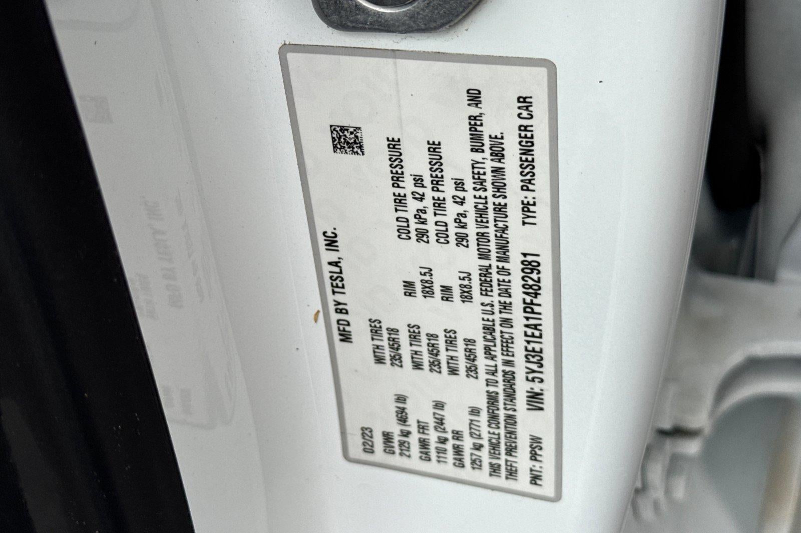 2023 Tesla Model 3 Base