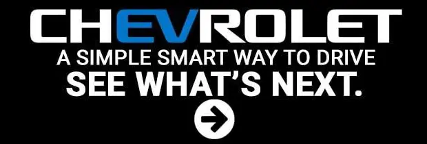 Chevrolet button to See What's Next